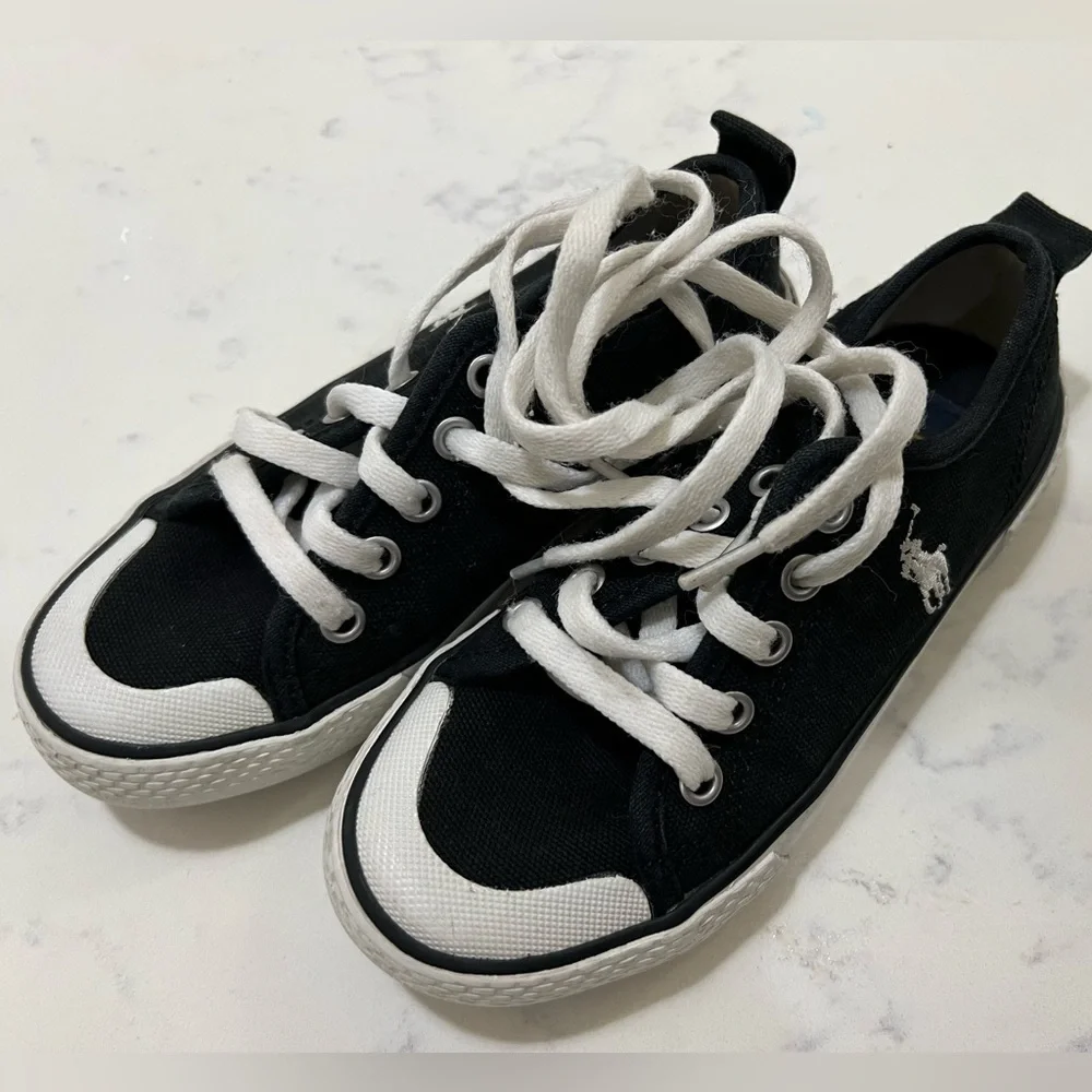Kids Black and White Sneakers
